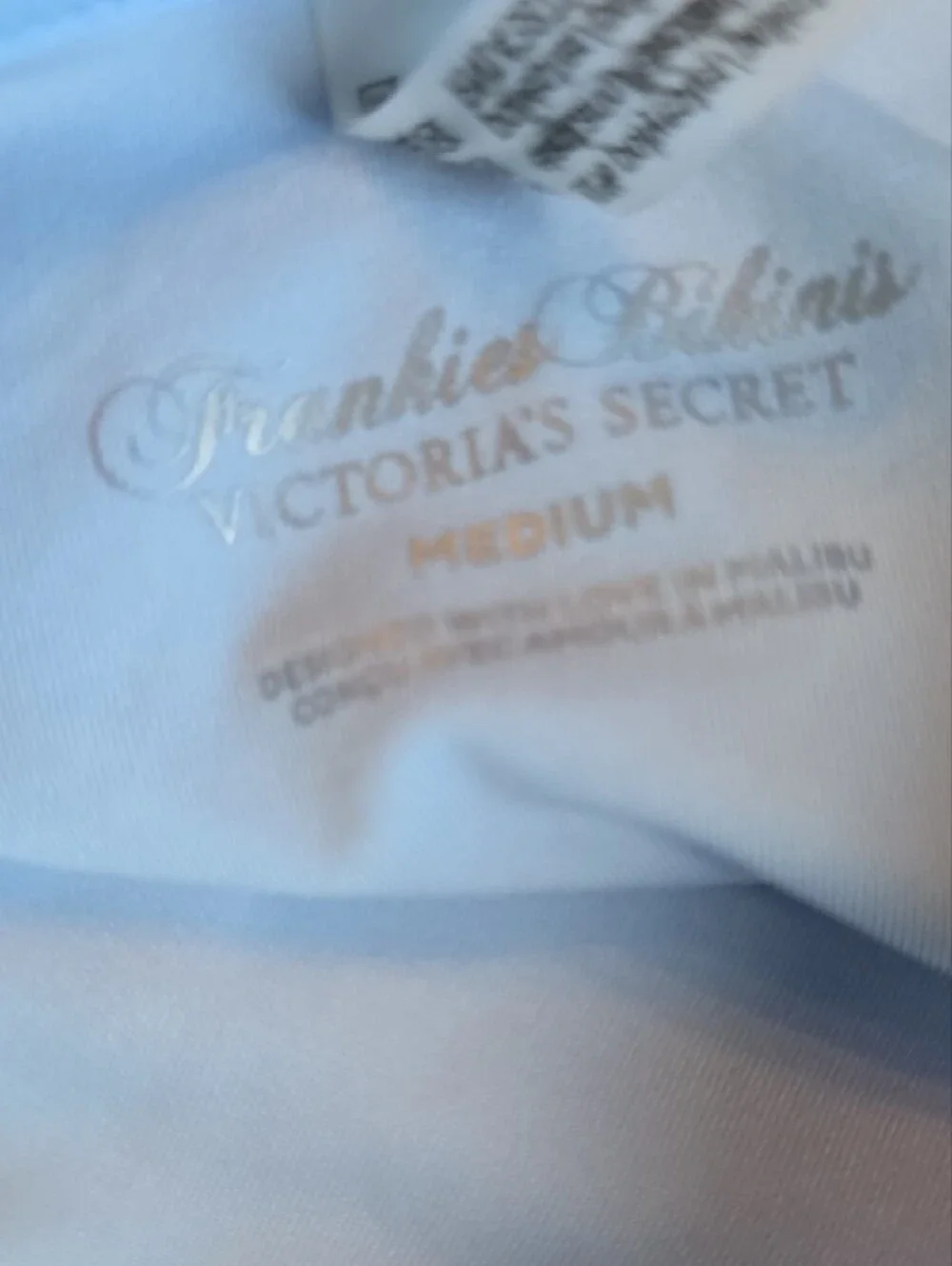 Victoria's Secret x Frankie's Bikinis Light Blue Wing Heart Bikini Set SIZE M